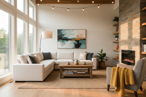 UK Airbnb living room example
